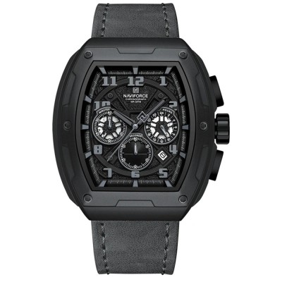 Ceas Barbati Naviforce 8053 Gri , Functii Multiple, Design Military, Shockproof, Rezistent la Apa 3ATM foto