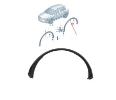 Bandou aripa, ornament spate VW TIGUAN, 05.2016-12.2020, partea stanga, original, aripa spate,