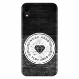 Husa silicon pentru Apple Iphone XR, Work Hard Play Hard