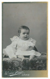 1370 - ARAD, Girl, Romania - old CDV ( 10,5/6,5 cm ) - unused