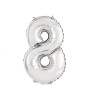 Balon Folie Cifra 35 cm Argintiu-Tip Cifra 8, Godan