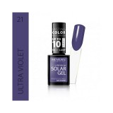 Lac de unghii Solar Gel, Revers, 12 ml, mov , nr 21, ultra violet