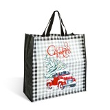 Punga de cadou de Craciun - negru - 45 x 44 x 19 cm