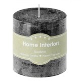 Lum&acirc;nare Parafină, Home Interiors, Aromă Eucalipt, Culoare Neagră, Diametru 6.5x7cm, Oem
