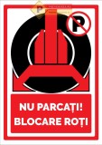 Indicator de securitate pentru blocarea rotilor
