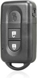Carcasa Cheie Auto Techstar cu 2 Butoane, Compatibila Nissan Qashqai, Note, X-Trail, Micra, NV200, Tiida &ndash; cu lama netaiata