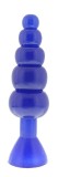 Dop Anal Flexibil Rattler, Albastru, 20 cm