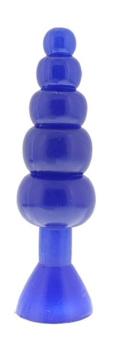 Dop Anal Flexibil Rattler, Albastru, 20 cm