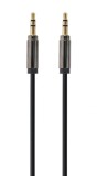 CABLU audio GEMBIRD stereo (3.5 mm jack T/T), 1m, conectori auriti, black &quot;CCAP-444-1M&quot; (timbru verde 0.08 lei)