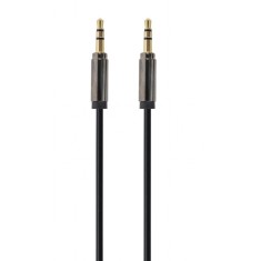CABLU audio GEMBIRD stereo (3.5 mm jack T/T), 1m, conectori auriti, black &quot;CCAP-444-1M&quot; (timbru verde 0.08 lei)