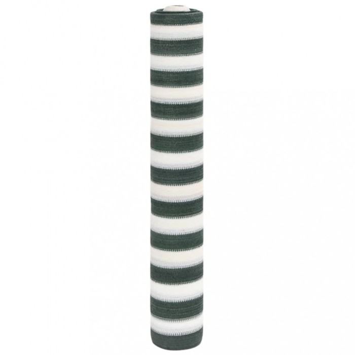 vidaXL Plasă protecție intimitate, verde/alb, 1x10 m, HDPE, 75 g/m&sup2;