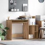 VidaXL birou cu depozitare stejar artistic 120.5x44x88.5 cm lemn prelucrat