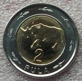Moneda Botswana 2 Pula 2013 bimetal UNC necirculata **