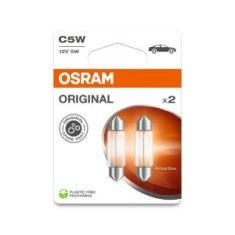Set 2 Becuri 12V C5W Original Blister Osram