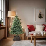 vidaXL Guler pentru Pomul de Crăciun Negru 50 x 50 x 25 cm 42020175