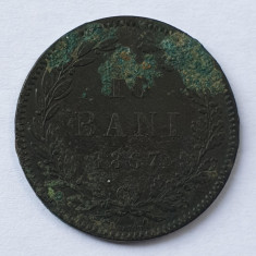 Moneda 10 Bani 1867 - varianta Heaton