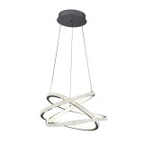 Pendul Style LED 140W 1m 3CCT cu telecomanda, crom, Erste