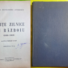 E852-I-Maresal Al. Averescu- Notite zilnice de razboiu 1916-1918 ed. a 2 a.