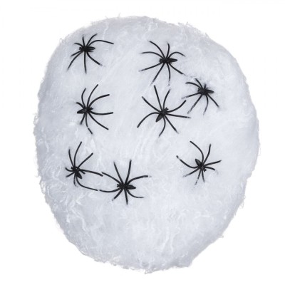 P&amp;acirc;nză de Păianjen Decorativă Halloween, 80g, Alb, Accesorii Păianjeni foto