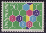 ST-211=LIECHTENSTEIN 1960-EUROPA-Timbru nestampliat in stare foarte buna,MNH