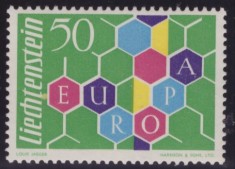 ST-211=LIECHTENSTEIN 1960-EUROPA-Timbru nestampliat in stare foarte buna,MNH
