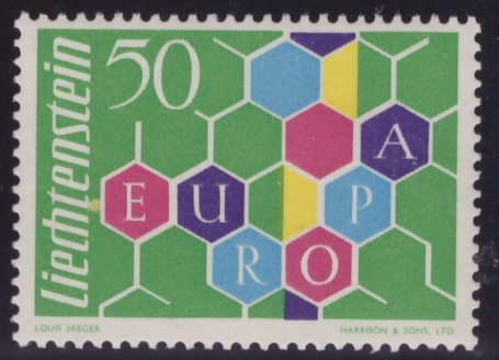 ST-211=LIECHTENSTEIN 1960-EUROPA-Timbru nestampliat in stare foarte buna,MNH