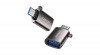 Joyroom Adaptor USB 3.2 Gen 1 (mascul) la USB tip C (femelă), negru (S-H151-Black)