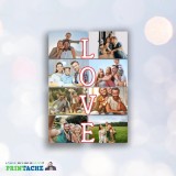 Tablou Personalizat Canvas Love cu 8 Poze, Decoratiune Casa, Cadou Ideal Familie