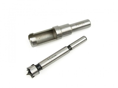 Set burghiu pentru lemn cu innodator, 15 mm, 2 elemente, Geko G38122 foto