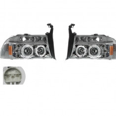 Set faruri tuning DODGE DAKOTA, 01.1997-12.2004; DURANGO, 01.1997-01.2004, Taiwan, partea stanga+dreapta, Tip=USA; H1+H3; manual; transparent, argint