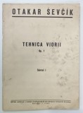 TEHNICA VIORII de OTAKAR SEVCIK , CAIETUL I , OPUS 1 , 1966 , COPERTA CU PETE , CONTINE PARTITURI