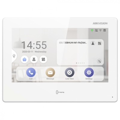 Post interior videointerfon 7 inchi cu Android Hikvision DS-KH9310-WTE1 (B)WIFI, foto