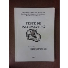 Teste de informatica - Claudia Botez