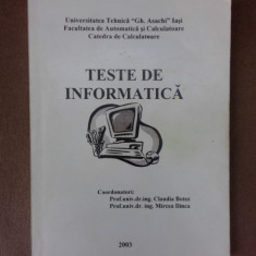 Teste de informatica - Claudia Botez