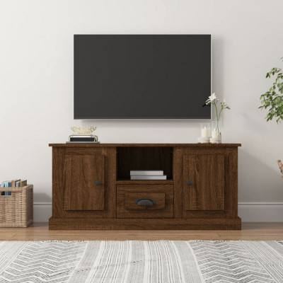 Comoda TV, stejar maro, 100x35,5x45 cm, lemn prelucrat GartenMobel Dekor foto