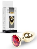 Dop Anal Plug Jewellery Gold Red