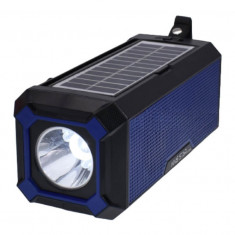 Boxa portabila cu panou solar, lanterna, lampa, Mp3, Bluetooth, Radio Fm, USB,