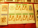 6 Blocuri Nauru 1982 - 75 Ani Cercetasi -cu6xseria de 6 val. + 12 Vignete, Nestampilat