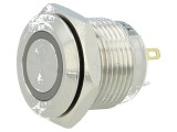Comutator anti-vandalism SPST-NO 2A/36VDC IP65 albă