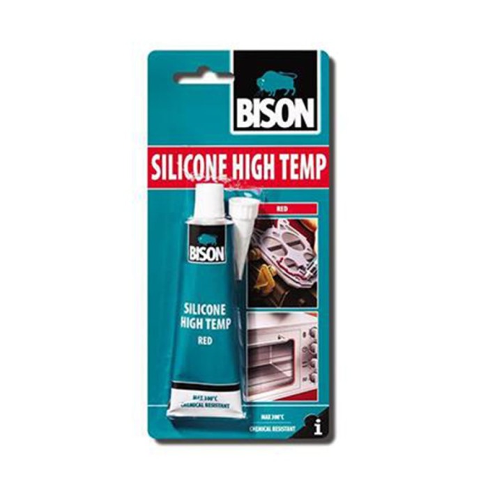 Silicon rosu pentru temperaturi inalte Bison 60 ml