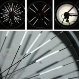 Ornamente Reflectorizante pentru Spite Bicicleta set 12 bucati alb, ProCart