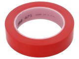 Bandă de marcare roşie 33m x 25mm