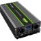 Convertor DC/AC 3kW 24V la 230V QOLTEC pentru autovehicule