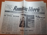 ziarul romania libera 8-9 iulie 1990-cupa mondiala -r.f. Germania -Argentina