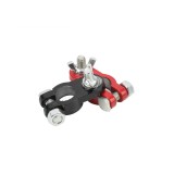 Set 2 borne din aluminiu pentru baterii, plus 19 mm si minus 17 mm, Satra