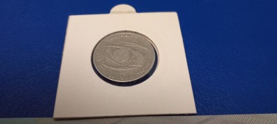 Moneda 500 lei 1999 in cartonas Eclipsa Totala de Soare 11 Aug.1999 foto