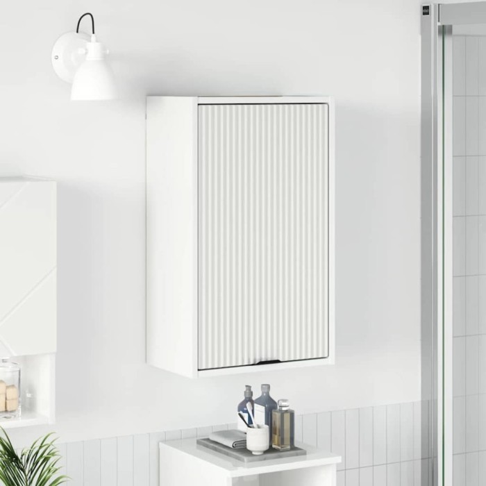 vidaXL Dulap de Baie Alb foarte lucios 39 x 23.5 x 65 cm Lemn compozit 883388