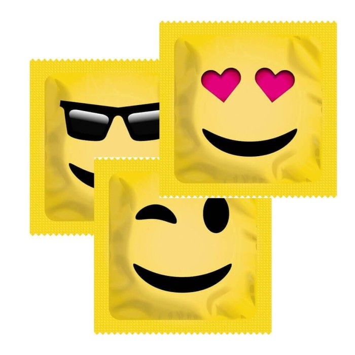 Prezervative Pasante Smiley Face Emoji, 10 bucati