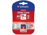 Memory Card Verbatim Premium SDHC, 16GB, Clasa 10