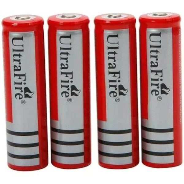 Set 4 acumulatori reincarcabili 18650 - 7800 mAh 3.7 V Li-ion